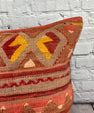 20 x 20 Kilim Pillow Turkish Cushion Natural Green Pillow Cushion Cover #6814