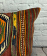 20 x 20 Kilim Pillow Turkish Cushion Natural Green Brown Pillow Cushion Cover #6797