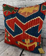 20 x 20 Kilim Pillow Turkish Cushion Natural Red Pillow Cushion Cover #6187