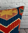 20 x 20 Kilim Pillow Turkish Cushion Natural Red Pillow Cushion Cover #6187