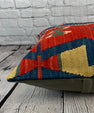 20 x 20 Kilim Pillow Turkish Cushion Natural Red Pillow Cushion Cover #6187