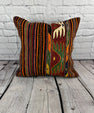 20 x 20 Kilim Pillow Turkish Cushion Natural Anatolian Night Pillow Cushion Cover #6755