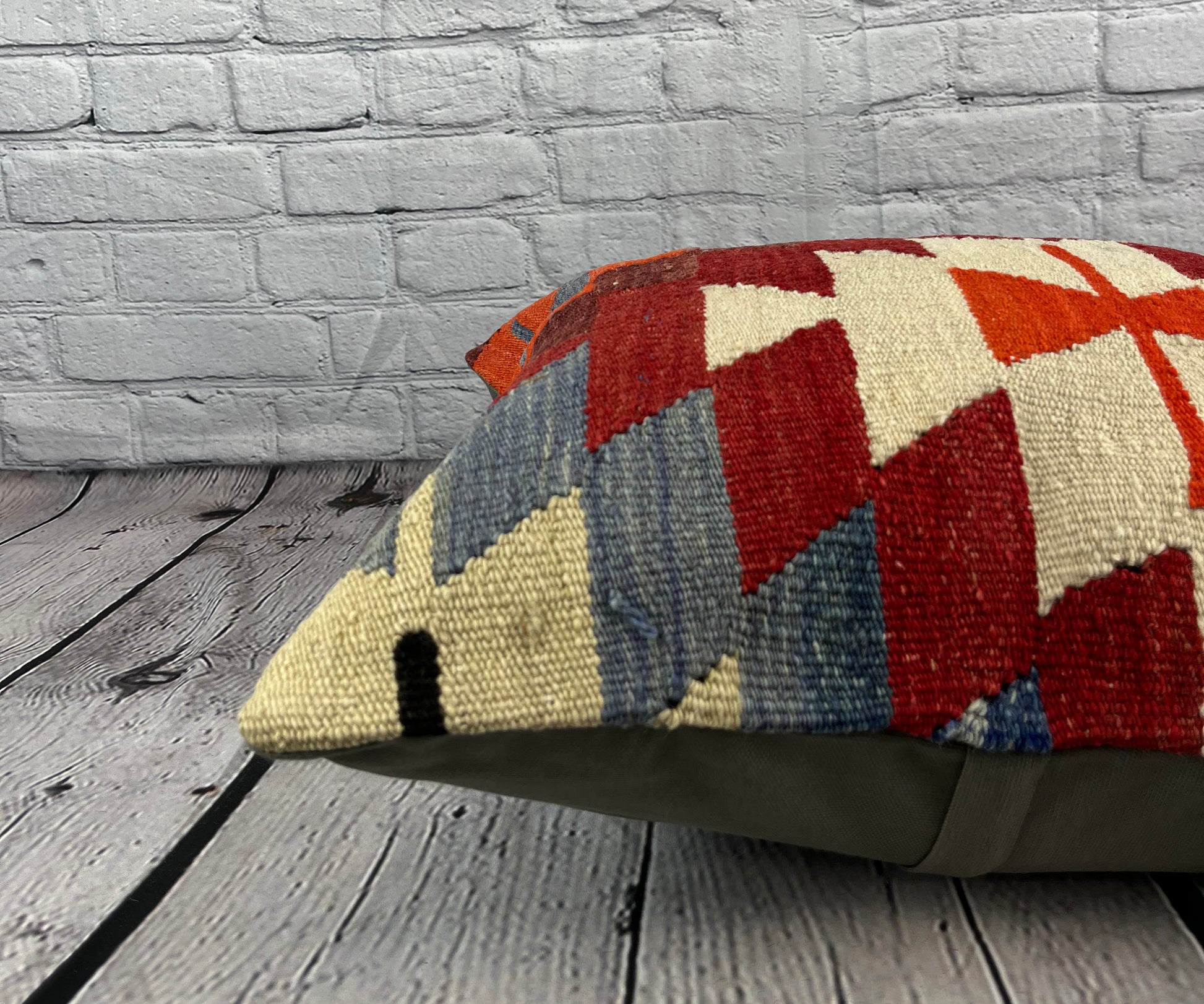 20 x 20 Kilim Pillow Turkish Cushion Natural Anatolian Brown Pillow Cushion Cover #6749