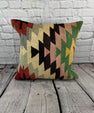 20 x 20 Kilim Pillow Turkish Cushion Natural Modern Pillow Cushion Cover #6745
