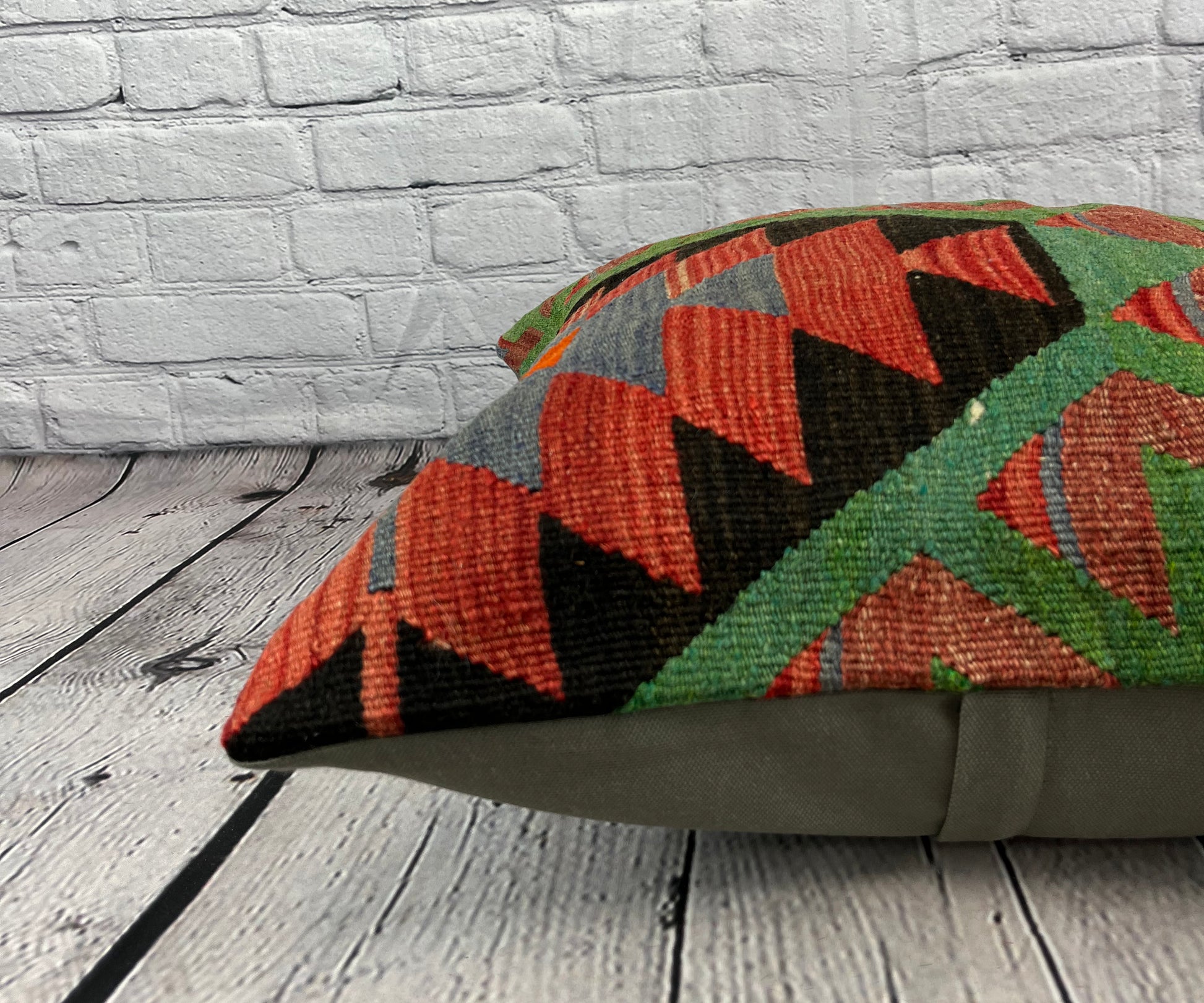 20 x 20 Kilim Pillow Turkish Cushion Natural Culture Pillow Cushion Cover #6758