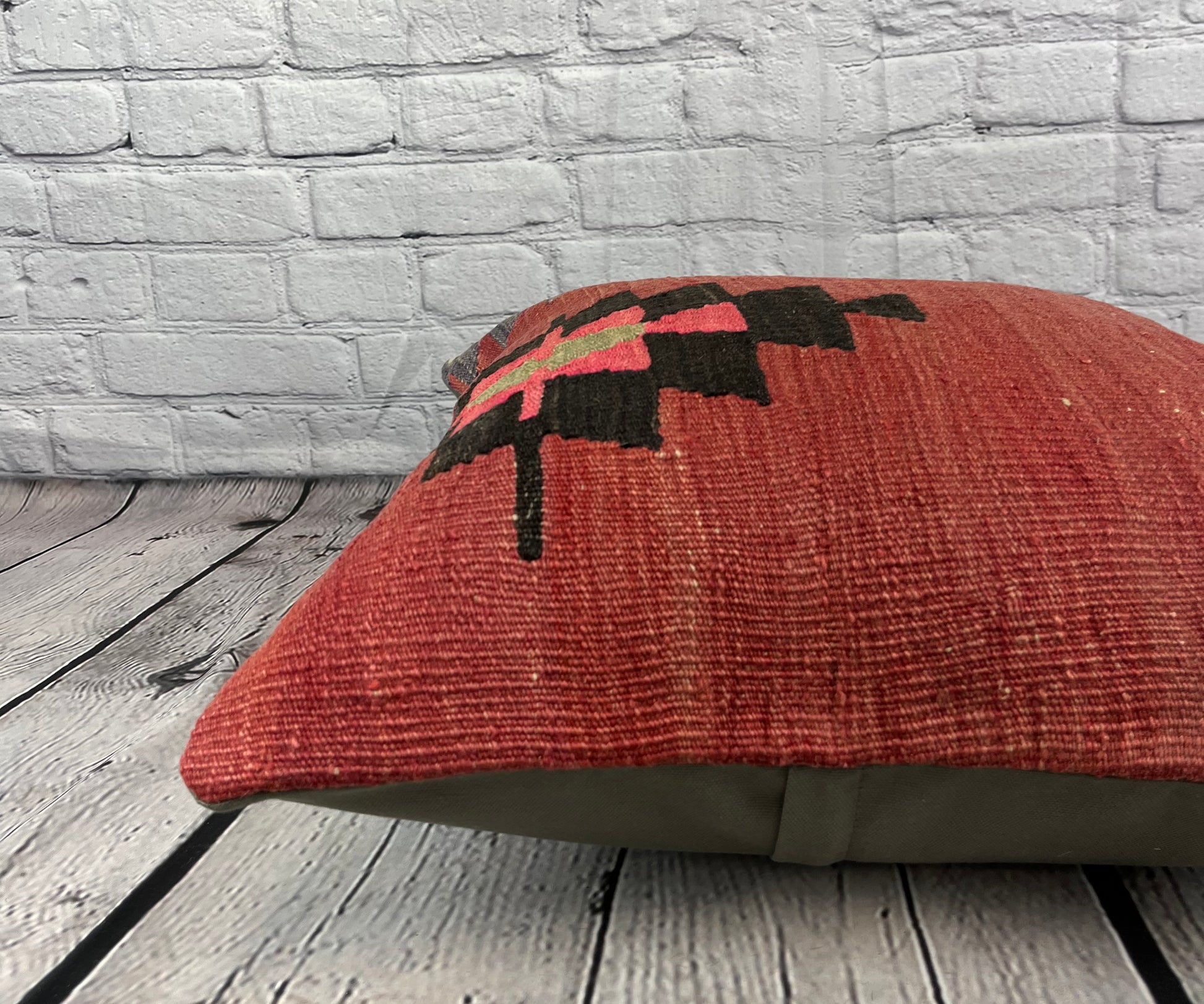 20 x 20 Kilim Pillow Turkish Cushion Natural Design Pillow Cushion Cover #6759