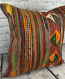 20 x 20 Kilim Pillow Turkish Cushion Natural Istanbul Dreams Pillow Cushion Cover #6741