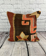 20 x 20 Kilim Pillow Turkish Cushion Natural Grand Bazaar Pillow Cushion Cover #6804