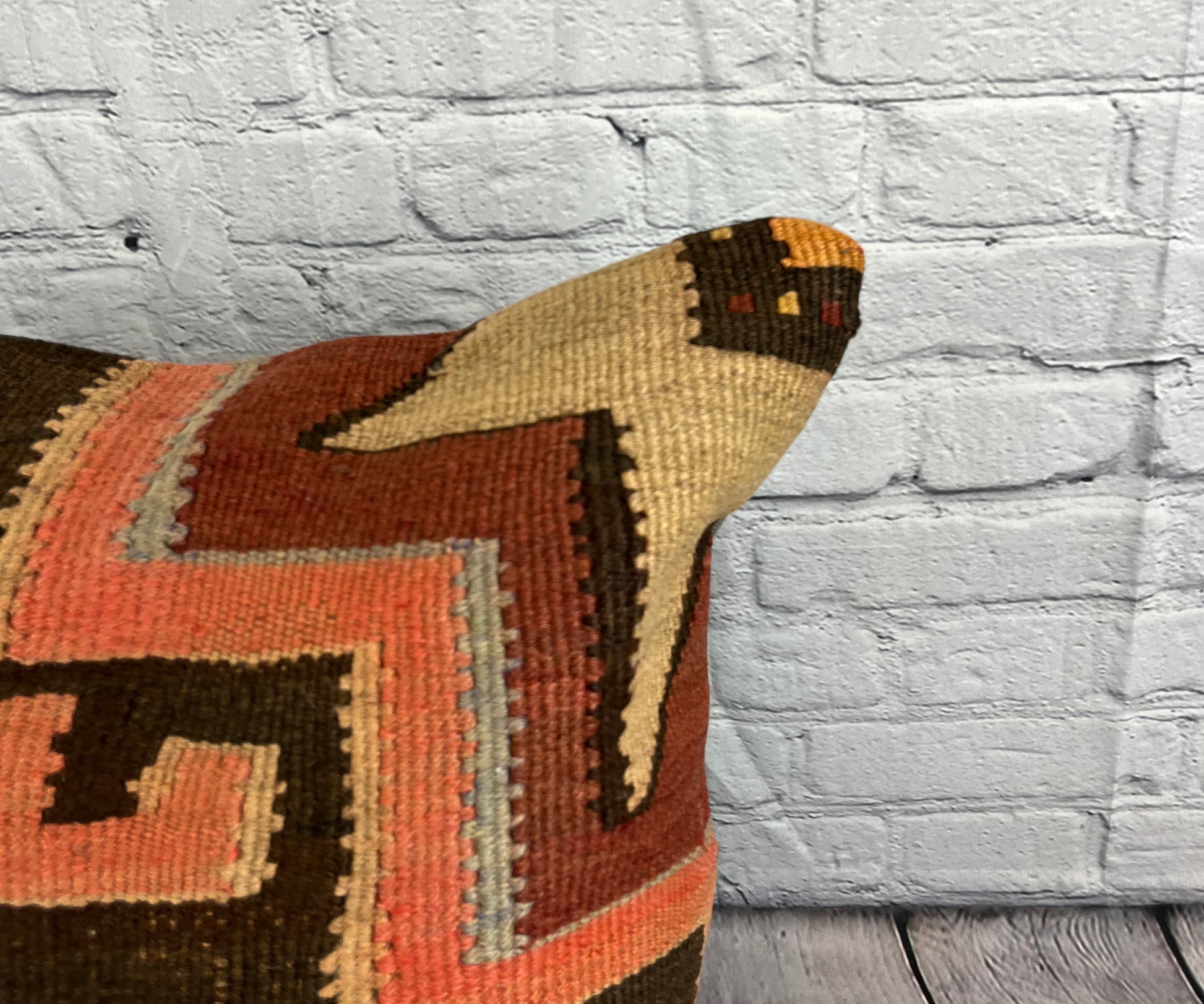 20 x 20 Kilim Pillow Turkish Cushion Natural Grand Bazaar Pillow Cushion Cover #6804