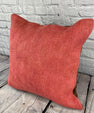 20 x 20 Hemp Pillow Turkish Cushion Natural Pinkish Red Pillow Cushion Cover #6473
