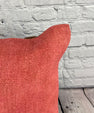 20 x 20 Hemp Pillow Turkish Cushion Natural Pinkish Red Pillow Cushion Cover #6473