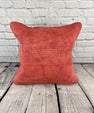 20 x 20 Hemp Pillow Turkish Cushion Natural Pinkish Red Pillow Cushion Cover #6472