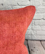 20 x 20 Hemp Pillow Turkish Cushion Natural Pinkish Red Pillow Cushion Cover #6472