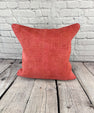 20 x 20 Hemp Pillow Turkish Cushion Natural Pinkish Red Pillow Cushion Cover #6475