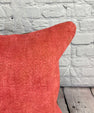20 x 20 Hemp Pillow Turkish Cushion Natural Pinkish Red Pillow Cushion Cover #6475