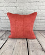 20 x 20 Hemp Pillow Turkish Cushion Natural Pinkish Red Pillow Cushion Cover #6470
