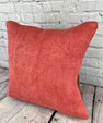 20 x 20 Hemp Pillow Turkish Cushion Natural Pinkish Red Pillow Cushion Cover #6470