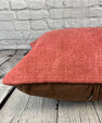 20 x 20 Hemp Pillow Turkish Cushion Natural Pinkish Red Pillow Cushion Cover #6470