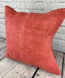 20 x 20 Hemp Pillow Turkish Cushion Natural Pinkish Red Pillow Cushion Cover #6469