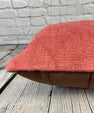 20 x 20 Hemp Pillow Turkish Cushion Natural Pinkish Red Pillow Cushion Cover #6469