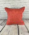 20 x 20 Hemp Pillow Turkish Cushion Natural Pinkish Red Pillow Cushion Cover #6468