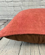 20 x 20 Hemp Pillow Turkish Cushion Natural Pinkish Red Pillow Cushion Cover #6468
