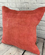 20 x 20 Hemp Pillow Turkish Cushion Natural Pinkish Red Pillow Cushion Cover #6467