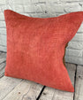 20 x 20 Hemp Pillow Turkish Cushion Natural Pinkish Red Pillow Cushion Cover #6466
