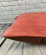 20 x 20 Hemp Pillow Turkish Cushion Natural Pinkish Red Pillow Cushion Cover #6462