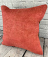 20 x 20 Hemp Pillow Turkish Cushion Natural Pinkish Red Pillow Cushion Cover #6464