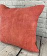 20 x 20 Hemp Pillow Turkish Cushion Natural Pinkish Red Pillow Cushion Cover #6465