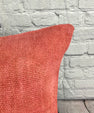 20 x 20 Hemp Pillow Turkish Cushion Natural Pinkish Red Pillow Cushion Cover #6465