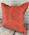 20 x 20 Hemp Pillow Turkish Cushion Natural Pinkish Red Pillow Cushion Cover #6460