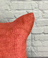 20 x 20 Hemp Pillow Turkish Cushion Natural Pinkish Red Pillow Cushion Cover #6460