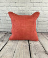 20 x 20 Hemp Pillow Turkish Cushion Natural Pinkish Red Pillow Cushion Cover #6458