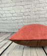 20 x 20 Hemp Pillow Turkish Cushion Natural Pinkish Red Pillow Cushion Cover #6458