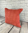 20 x 20 Hemp Pillow Turkish Cushion Natural Pinkish Red Pillow Cushion Cover #6456