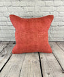 20 x 20 Hemp Pillow Turkish Cushion Natural Pinkish Red Pillow Cushion Cover #6457