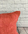 20 x 20 Hemp Pillow Turkish Cushion Natural Pinkish Red Pillow Cushion Cover #6457