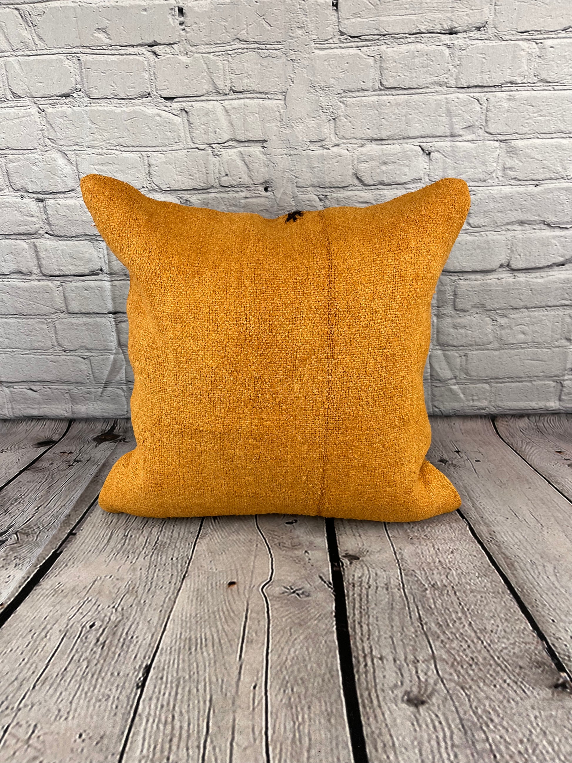 20 x 20 Hemp Pillow Turkish Cushion Natural Orange Pillow Cushion Cover #6280
