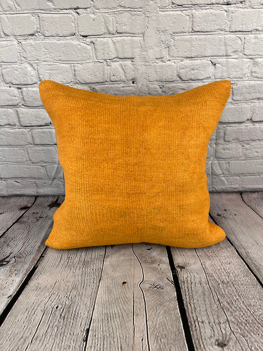 20 x 20 Hemp Pillow Turkish Cushion Natural Orange Pillow Cushion Cover #6281