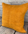 20 x 20 Hemp Pillow Turkish Cushion Natural Orange Pillow Cushion Cover #6281