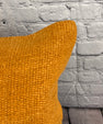20 x 20 Hemp Pillow Turkish Cushion Natural Orange Pillow Cushion Cover #6283