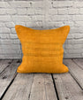 20 x 20 Hemp Pillow Turkish Cushion Natural Orange Pillow Cushion Cover #6282
