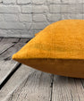 20 x 20 Hemp Pillow Turkish Cushion Natural Orange Pillow Cushion Cover #6282