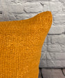 20 x 20 Hemp Pillow Turkish Cushion Natural Orange Pillow Cushion Cover #6285