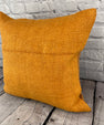 20 x 20 Hemp Pillow Turkish Cushion Natural Orange Pillow Cushion Cover #6286