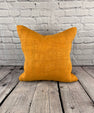 20 x 20 Hemp Pillow Turkish Cushion Natural Orange Pillow Cushion Cover #6287