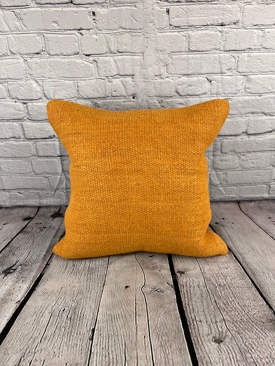 20 x 20 Hemp Pillow Turkish Cushion Natural Orange Pillow Cushion Cover #6288