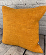 20 x 20 Hemp Pillow Turkish Cushion Natural Orange Pillow Cushion Cover #6288